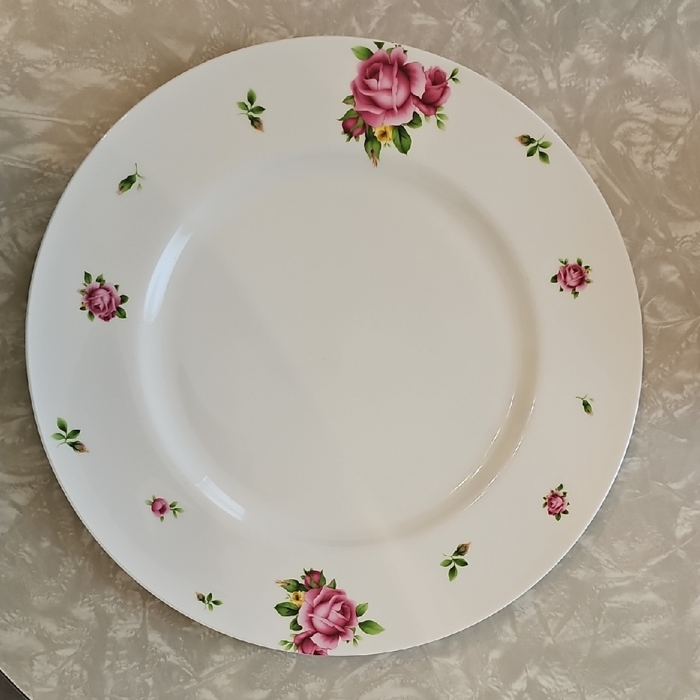Royal Albert Pink Rose Floral Dinner Plate
